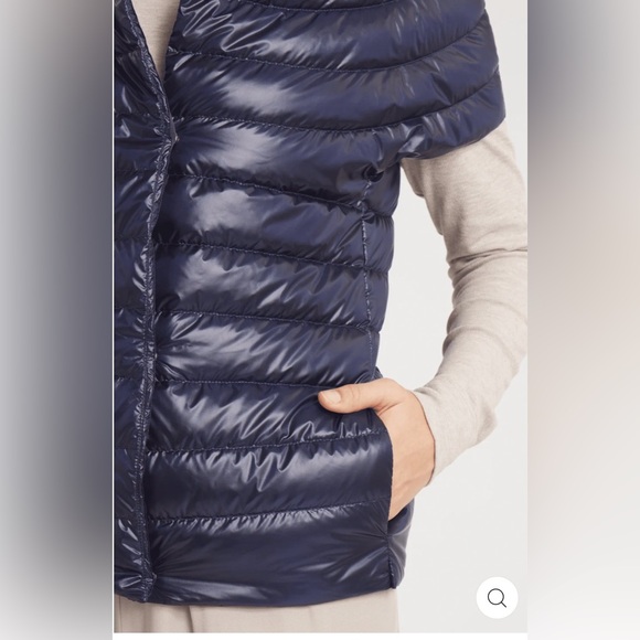 Cotes of London Navy puffer vest THE ST BARTS | DOWN VEST INAVY size 2X - Picture 4 of 11